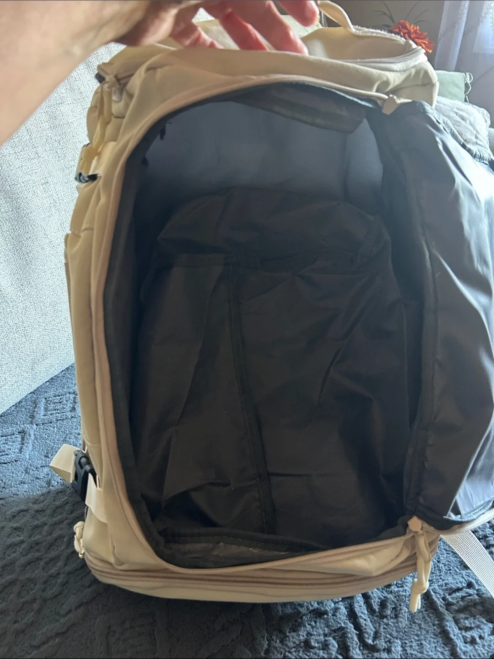 Minimal Cream Backpack for - Tactical Everyday Carry